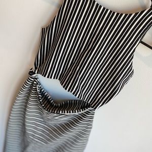 Black and white two piece skirt set